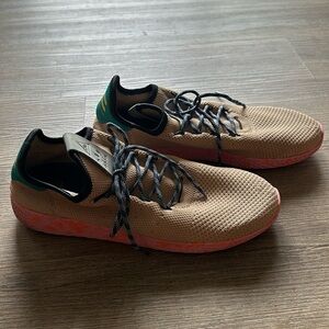 Adidas Pharrell Williams Hu Tan And TEAL Pink Marble